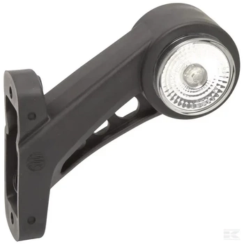 Lampa obrysowa LED, lewa, okrągła, 12/24V pomrańczowa/czerwona/biała, przykręcana Waś