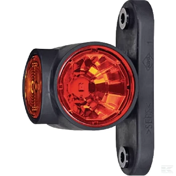 Lampa obrysowa LED, 0.7/1.4W 12/24V biała/pomarańczowa/czerwona 3 LED Kramp