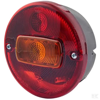 Lampa tylna zespolona, okrągła 12V czerwona/pomarańczowa/biała przykręcana Ø 115 mm Hella