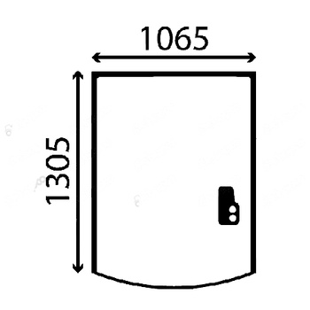 Szyba tylna JCB 3CX, 4CX, 5CX 827/80148, 82780148
