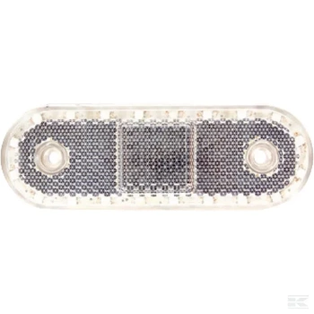 Lampa obrysowa LED, prostokątna, 12/24V z przewodem i uchwytem Kramp