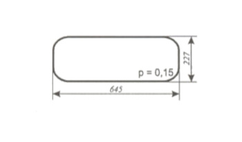 Szyba do ciągnika C-362 - tylna dolna (214).