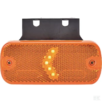 Lampa obrysowa LED, prostokątna, 12/24V z przewodem Kramp