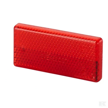 Odblask prostokątny, czerwony