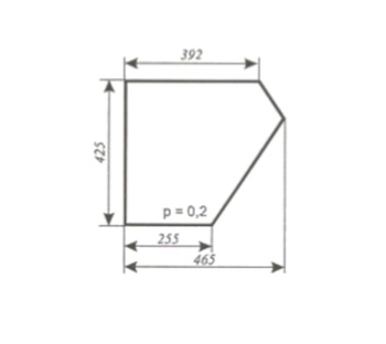 Szyba do ciągnika C-360 kabina Koja Smolniki - drzwi dół (385)