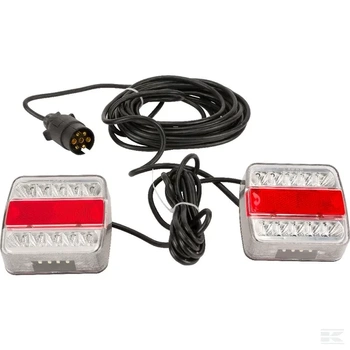Zestaw lamp LED 12V przykręcanych przewód 7.5 m