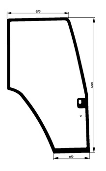 Szyba drzwi prawe FIAT, FORD, NEW HOLLAND 82000367