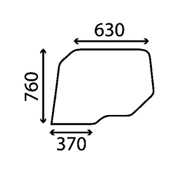 Szyba drzwi górna prawa i lewa RENAULT 6005002914