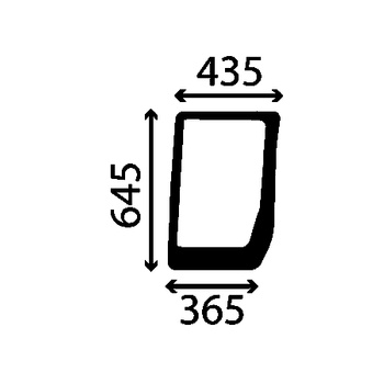 Szyba przednia dolna prawa CASE, NEW HOLLAND, STEYR 87566891