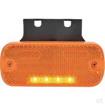 Lampa obrysowa LED, prostokątna, 12/24V z przewodem Kramp