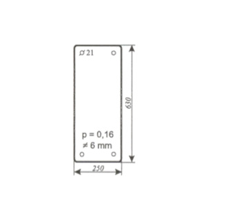 Szyba przednia dolna do URSUS 4512, 4514, 5314 - Kabina Standard (78)