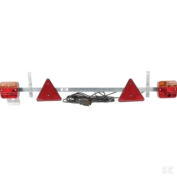 Zestaw lamp na belce, 1100-1600 mm z trójkątem odblaskowym przewód 7.5 m