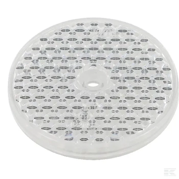 Odblask okragły z otworem, biały