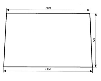 Szyba przednia Zetor 4911, 5911, 5945, 6911, 6945, 67827961