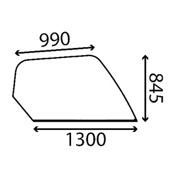 Szyba boczna prawa Manitou 212313