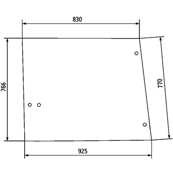 Szyba boczna prawa i lewa John Deere L57977