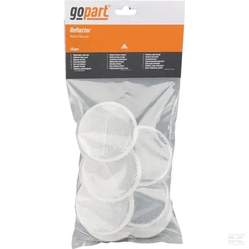 Odblask okrągły ze śrubą biały, 75 mm