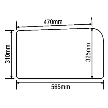 Szyba przednia dolna prawa i lewa RENAULT 6005002912