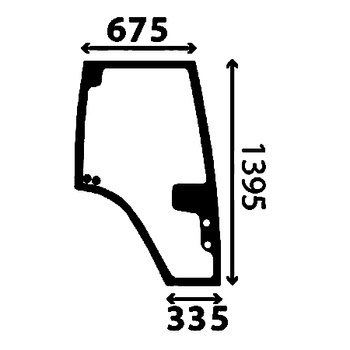 Szyba drzwi prawe Fendt