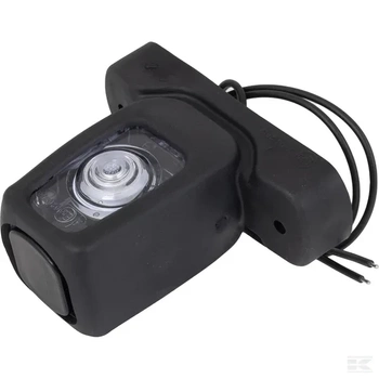 Lampa obrysowa LED, 12/24V przezroczysta, przykręcana Waś