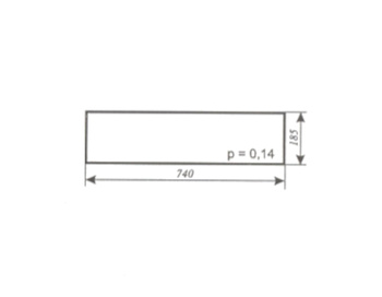 Szyba C-330, C-360 kabina Naglak Koźmin poszerzana - tylna dolna (778)