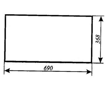 Szyba tylna dolna Zetor 8211, 8245, 9211, 9245, 10211, 102455, 11211, 11245
