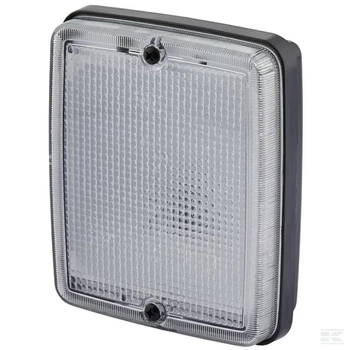 Lampa cofania, 12/24V białe światło przykręcana 139x63x117 mm płaska wtyczka Hella