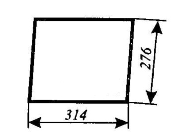 Szyba przednia dolna Ursus C-385, Zetor 8011, 8045, 10011, 10045, 12011
