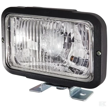 Reflektor halogenowy, prostokątny 12/24V przezroczysty przykręcany 194x122x168 mm Hella