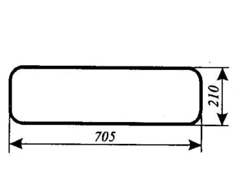 Szyba tylna dolna Zetor 5711, 5718, 5745, 5748, 5911, 5945, 6711, 6718