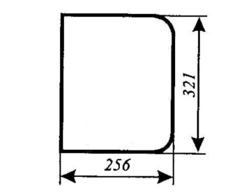 Szyba tylna dolna stała Zetor BK7011 model 5320, 5340, 6211, 6245