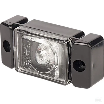 Lampa obrysowa LED, prostokątna, 12/24V przezroczysta, przykręcana Waś