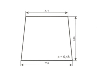 Szyba C-330, Naglak Koźmin z turem - boczna stary typ (lewa, prawa) (784a)