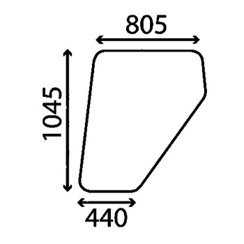 Szyba drzwi prawa i lewa CLAAS, RENAULT 7700007531