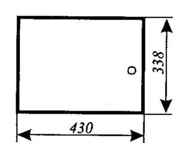 Szyba URSUS 3512 3514 4512 4514 5312 5314 5714 6012 6014 tylna dolna (710)