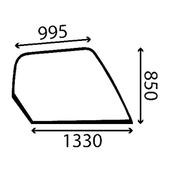 Szyba boczna prawa Manitou 208872