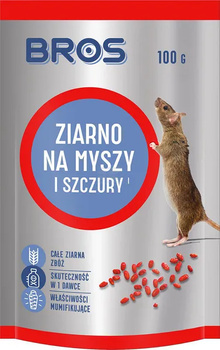 Bros ziarno na myszy i szczury, 100g - doypack