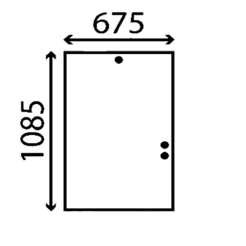 Szyba tylna ładowarek teleskopowych JCB 525 B-2, 525 B-4