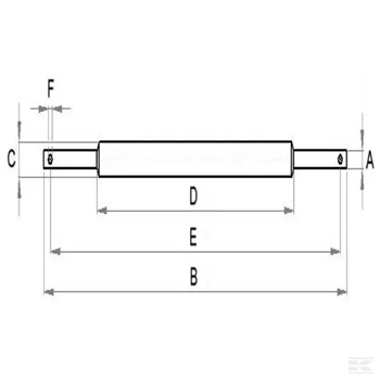 Belka dolna, 36 x 55 x 1020 mm