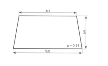 Szyba do ciągnika C-360M kabina Wrocław - tylna (307).