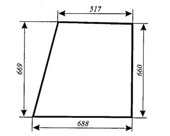 Szyba URSUS 3514 4512 4514 5312 5314 5714 6012 6014 drzwi góra (734)