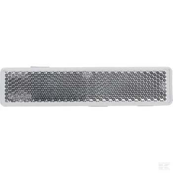 Odblask prostokątny przyklejany biały, 105 x 24 mm