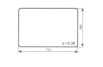 Szyba do ciągnika C-360 kabina Lubsko - tylna dolna (101A)