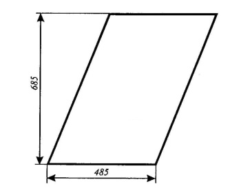 Szyba drzwi górna Zetor 4911, 5911, 5945, 6911, 6945, 67827917