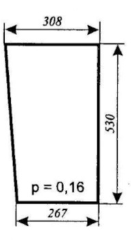 Szyba do ciągnika MTZ Szyszka Sapieżyn - przednia dolna (lewa, prawa) (805)
