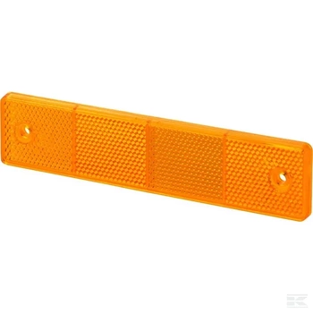 Odblask prostokątny z otworami, pomarańczowy