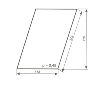 Szyba do ciągnika C-360 kabina Lubsko - drzwi góra lewe otwierane (103)