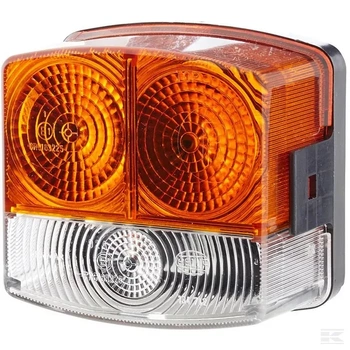 Lampa kierunkowskazu i postoju, prawa 21/10W kwadratowa, 12V przykręcana Hella