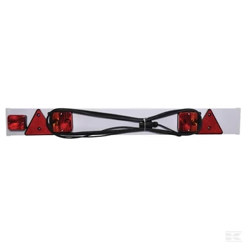 Zestaw lamp na belce, 1215mm z trójkątem odblaskowym i światłem przeciwmgielnym EU 12m