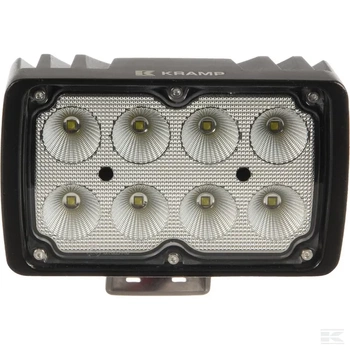 Lampa robocza LED, prostokątna 40W 4000lm 10/30V z wtyczką Deutsch światło rozproszone 8 LED Kramp